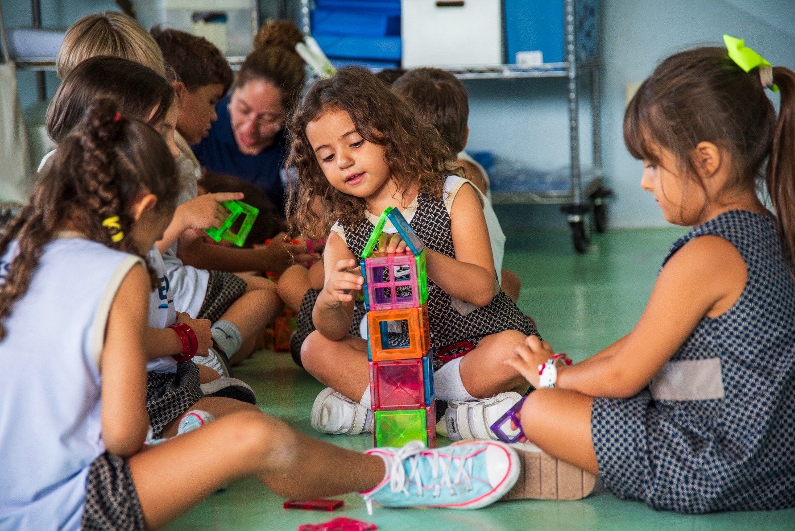 Alunos da Escola São Domingos em atividade pedagógica