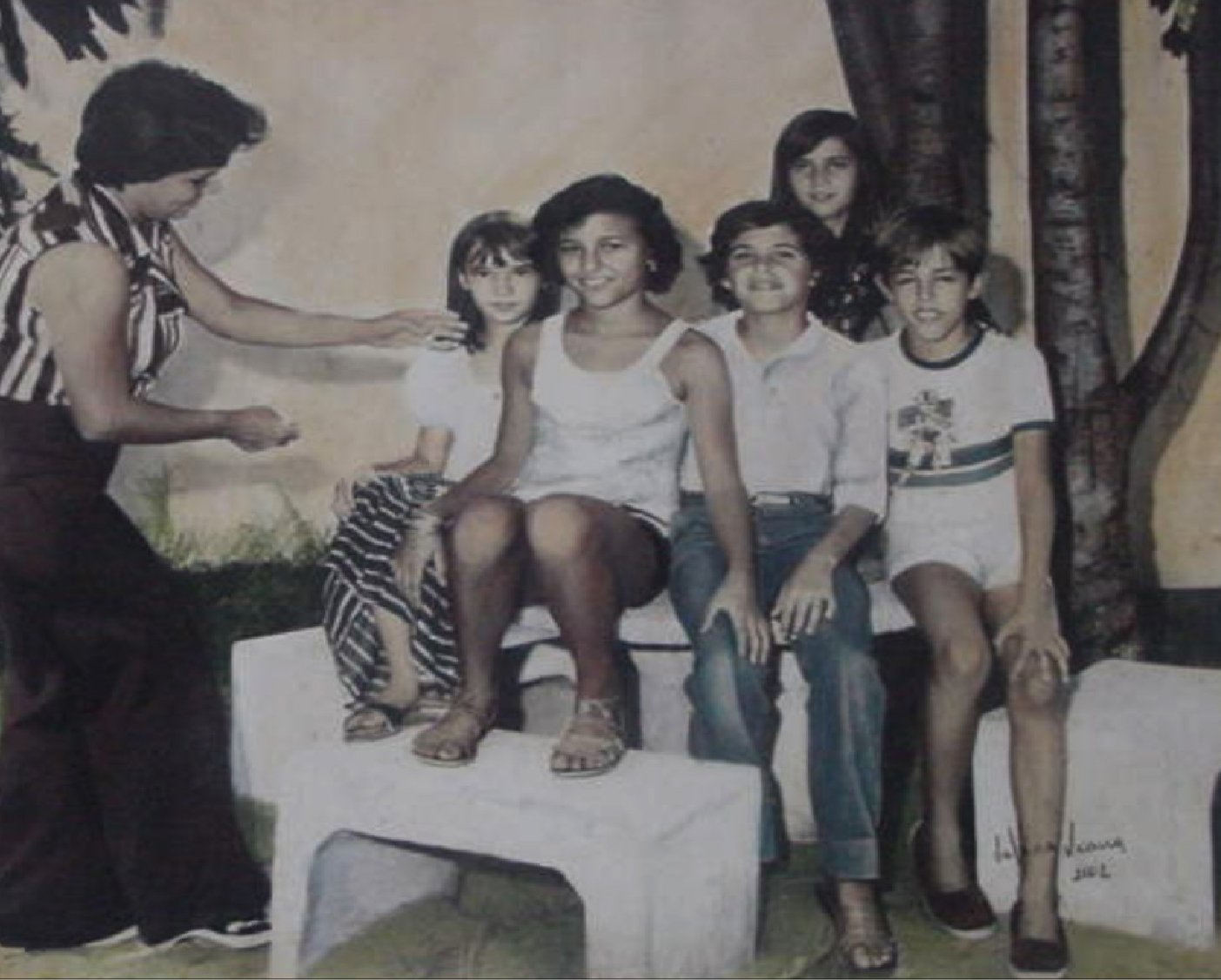 Os primeiros 5 alunos da ESD em 1973